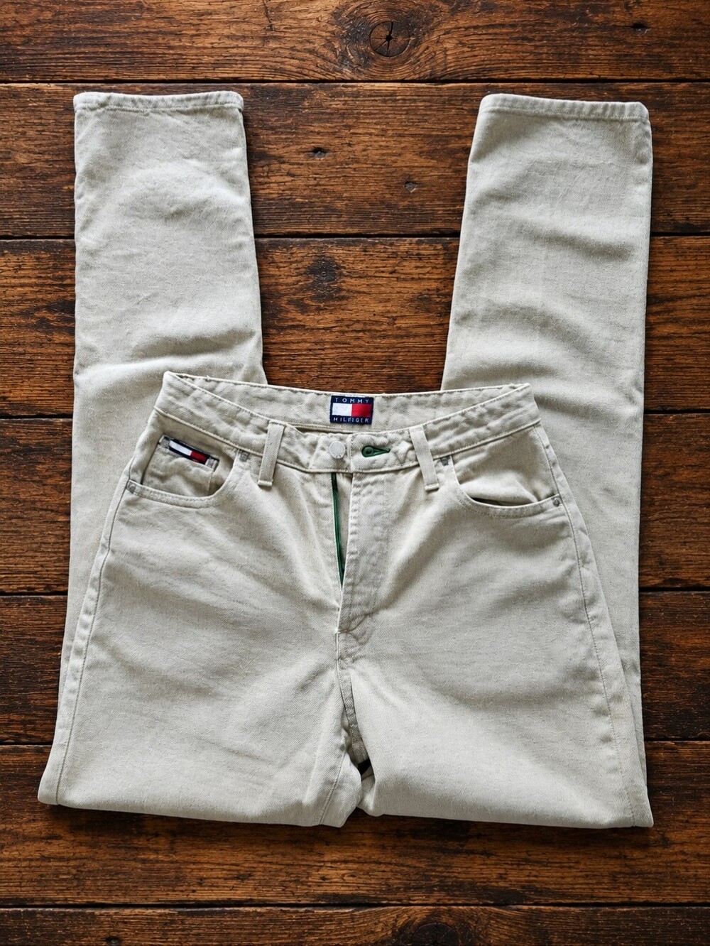 VTG Tommy Hilfiger Classic Beige Jeans | Men's 27 / Women's Small / Unisex